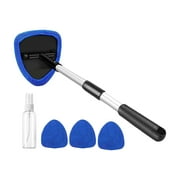 DJZ Car Window Cleaner - Windshield Cleaning Tool with Long Handle, No-Scratch, Versatile Auto Glass Mirror Wand Care Kit